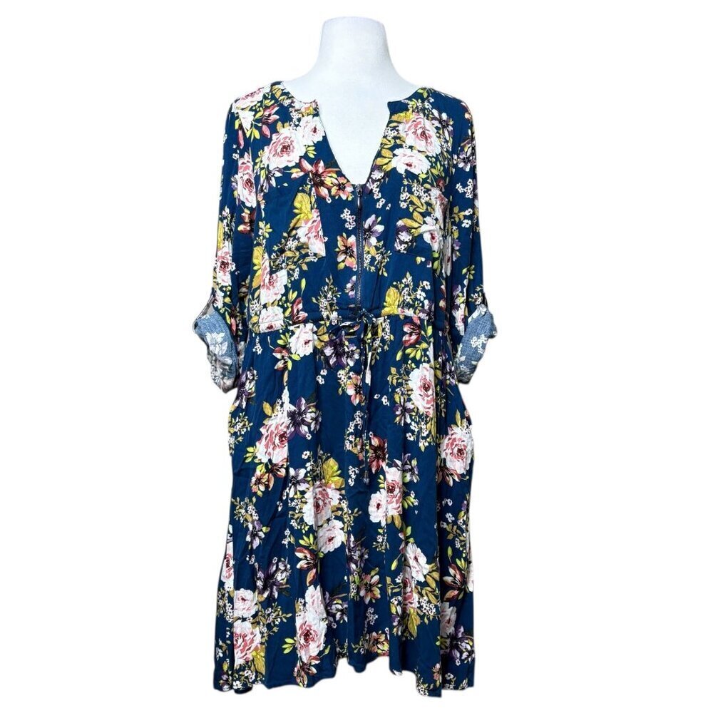 Torrid Floral Dress Size 0 Womens Large